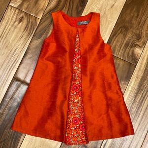 ATUN Orange & Pink Dress